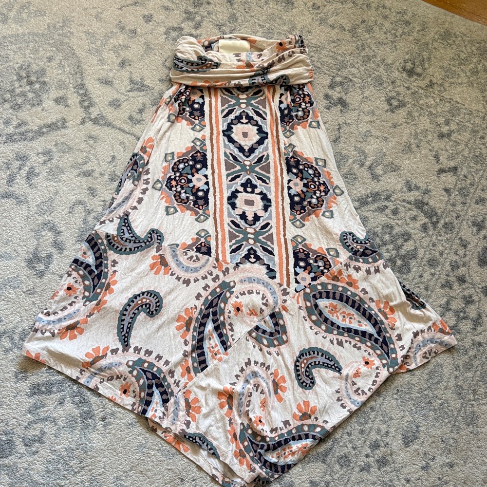 Anthropologie Maeve Asymmetrical Skirt
